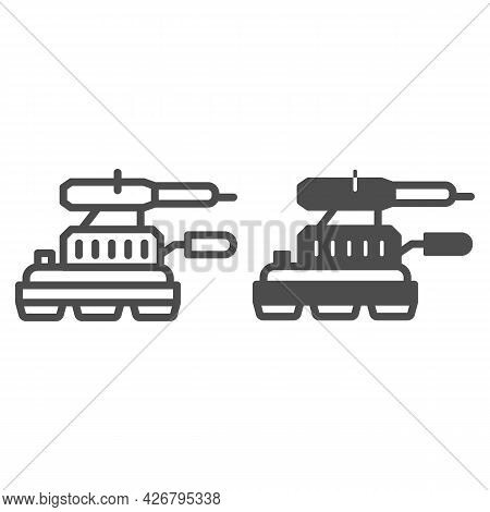 Grinding Machine Line And Solid Icon, Construction Tools Concept, Angle Grinder Vector Sign On White