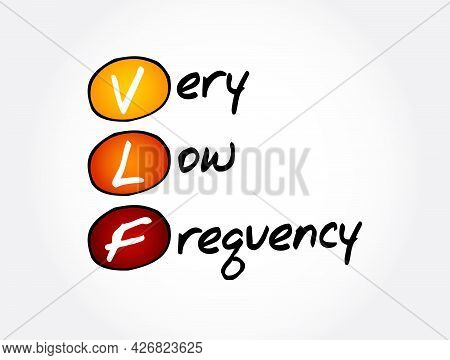 Vlf - Very Low Frequency Acronym, Technology Concept Background