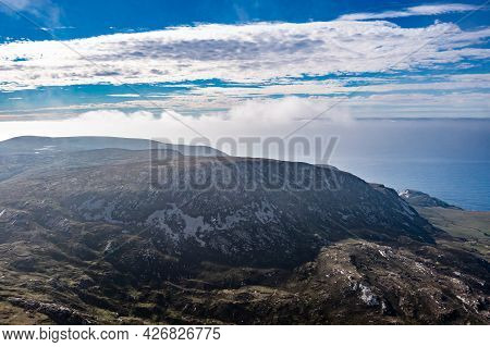 Aerial View Of Slieve Tooey By Ardara In County Donegal - Ireland