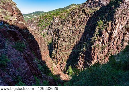 Gorges De Daluis Or Chocolate Canyon As It Is Called By Locals Because Of The Rocks Color Formed By 
