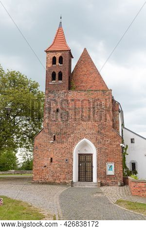 Lubin, Poland - June 1, 2021: Castle Chapel In Lubin.