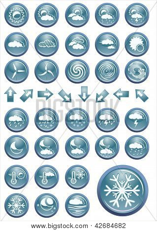 Conjunto de ícones de tempo