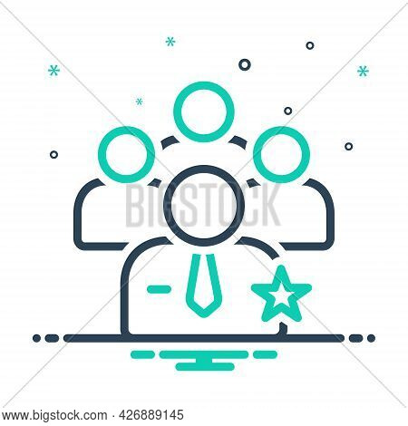 Mix Icon For Preferential Personnel Staff People Worker Group Employee Authorized Community Manageme