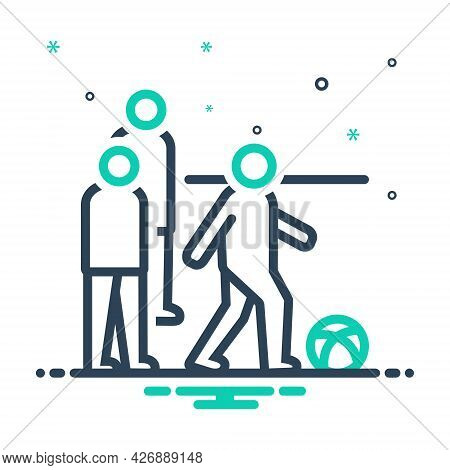 Mix Icon For Pregame Play Team Football Kickball Activity Game Sport Kick