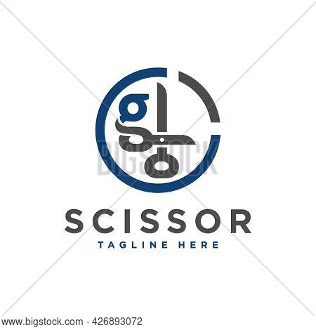 Haircut Inspiration Logo Design With Letter Gl