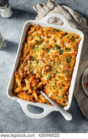 Homemade Chicago Baked Mostaccioli