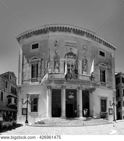 Venice, Italy - July 1, 2021: Teatro La Fenice In Venice, Italy Where Maria Callas Worked For Severa