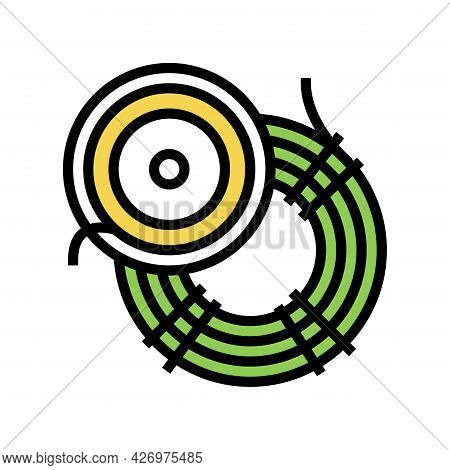 Fly Fishing Line Color Icon Vector. Fly Fishing Line Sign. Isolated Symbol Illustration