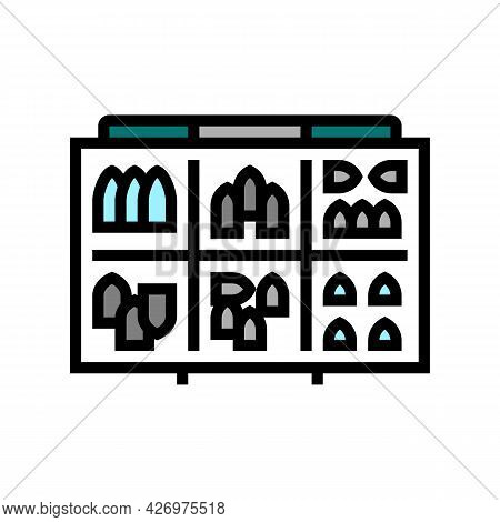 Fishing Weights Color Icon Vector. Fishing Weights Sign. Isolated Symbol Illustration