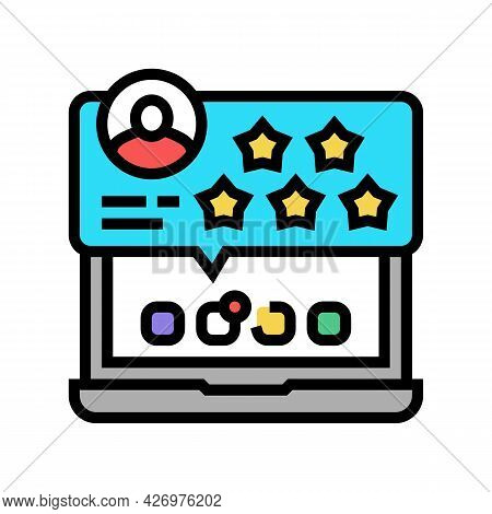 Review And Feedback Of Services Ugc Color Icon Vector. Review And Feedback Of Services Ugc Sign. Iso