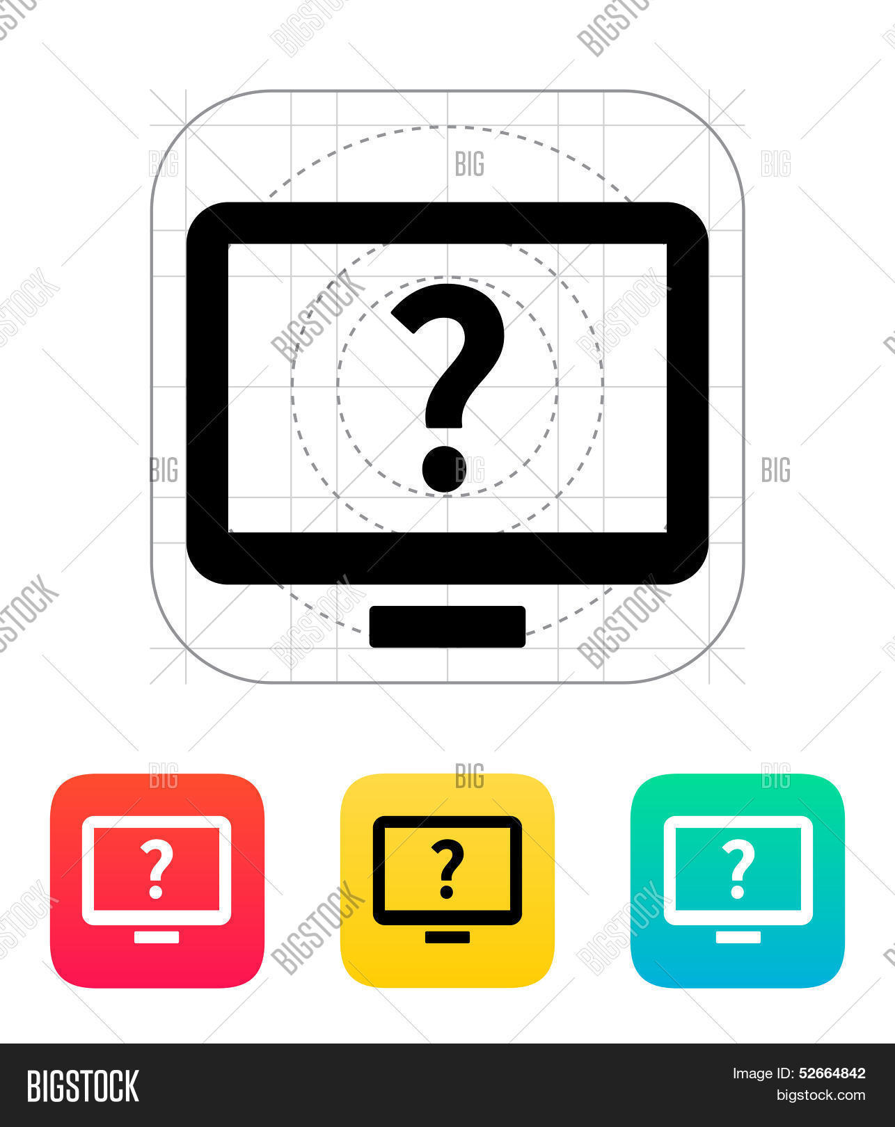 Help FAQ Desktop Icon Vector & Photo (Free Trial) | Bigstock