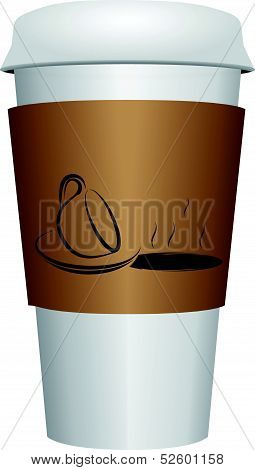 Cup Coffee With Closing Lid