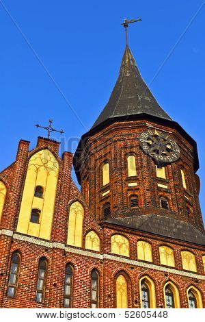Cathedral Of Koenigsberg. Gothic, A 14Th Century. Kaliningrad, Russia