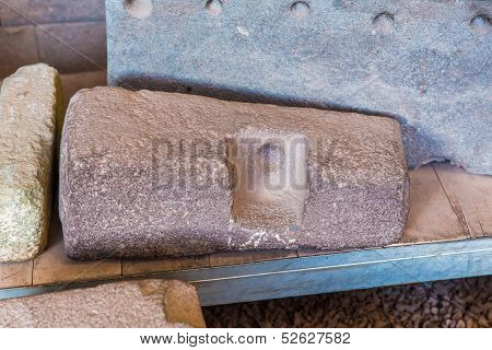 Polygonal Masonry Inca Brick. Coricancha,peru, South America. Church Of Santo Domingo