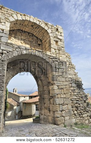 Village Of Lacoste In The Luberon, France