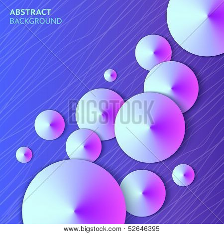 Abstract violet cones bright vector background