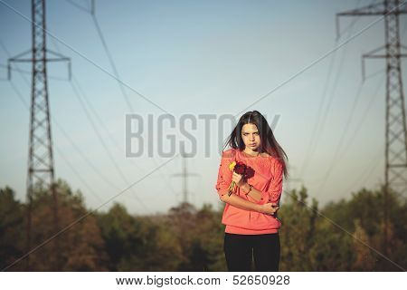 Girl with a flower