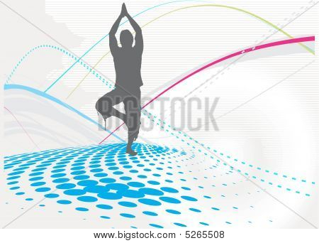 Illustratie van yoga