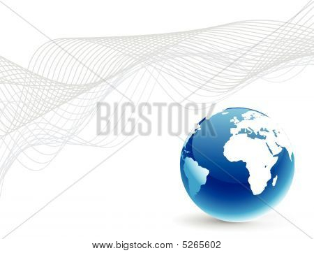 glossy Globen-Ikonen-Hintergrund