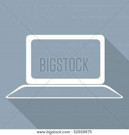 Notebook web icon,flat design