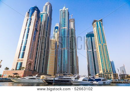 Dubai Marina Cityscape, Uae