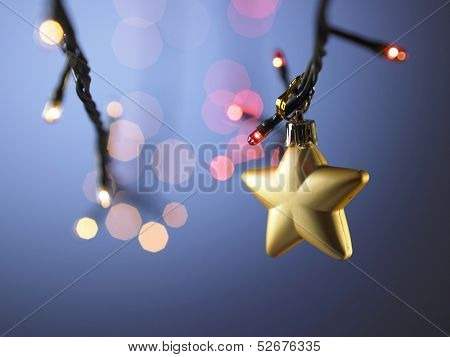 gold heart shaped christmas ornamment