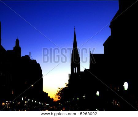 Boston iltahämärässä