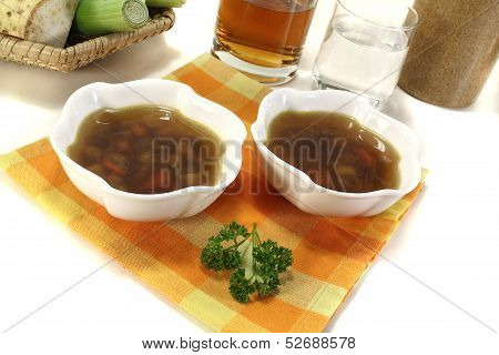 Fresh Hot Beef Consomme