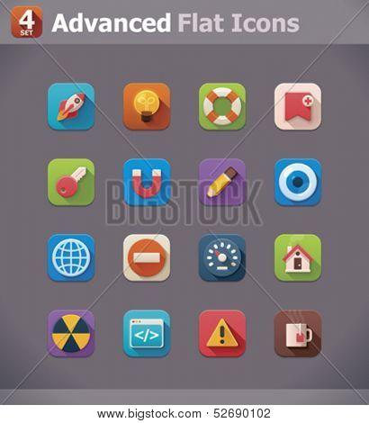 Vector flat UI icons