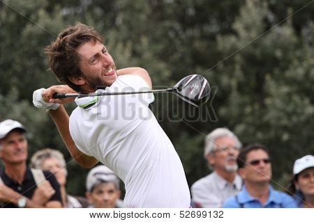 Edouard Espana at the golf Masters 13, 2013