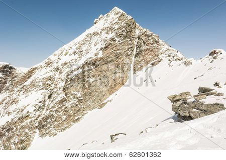 Mountain Top Shapped Like A Pyramide
