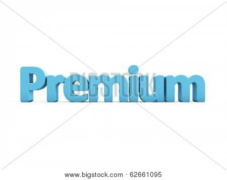 Word premium icon on a white background. 3D illustration.