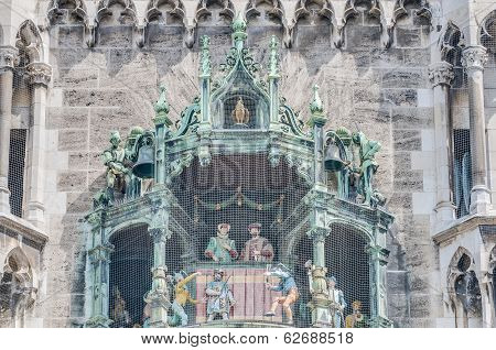 Neues Rathaus Carillion In Munich, Germany