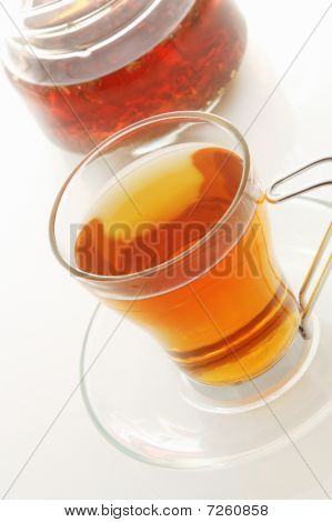 Tazza di tè e teiera