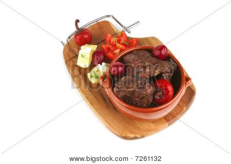 Asado de carne de res en olla
