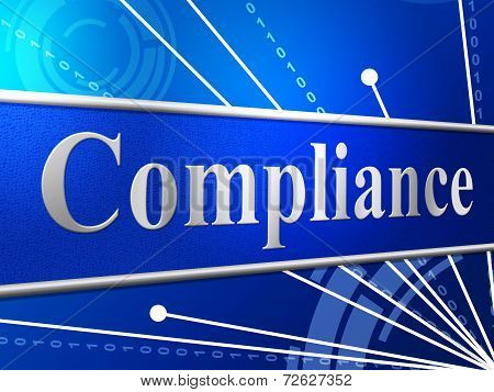 Compliance Agreement Shows Complied Guidelines And Process