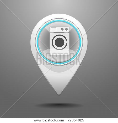 Glossy Laundromat Icon