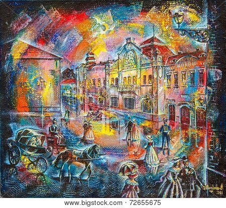 Graphic Picture Of The Oil City Of Night
