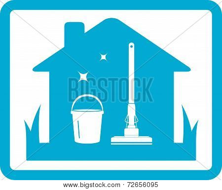 Cleaning Home Icon