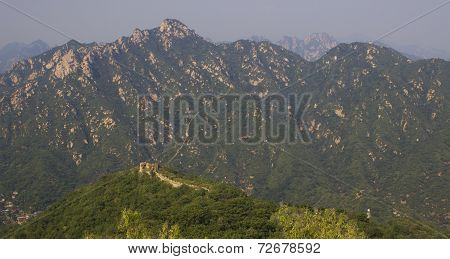 Panoramic The Great Wall Of China