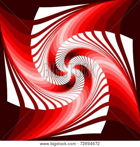Design Colorful Vortex Movement Illusion Geometric Background