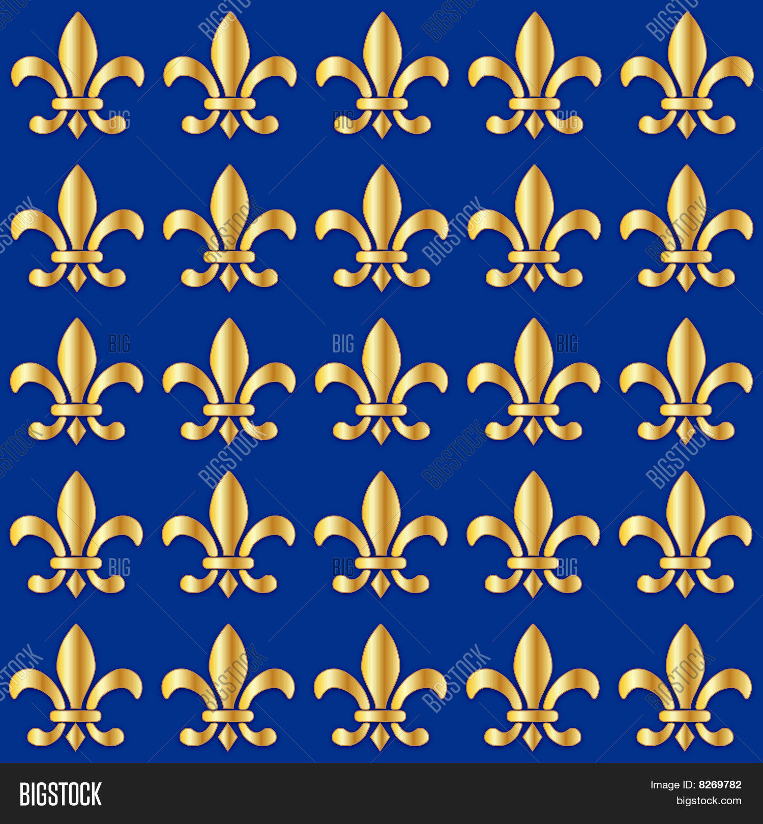 Seamless Fleur De Lis Vector & Photo (Free Trial) | Bigstock