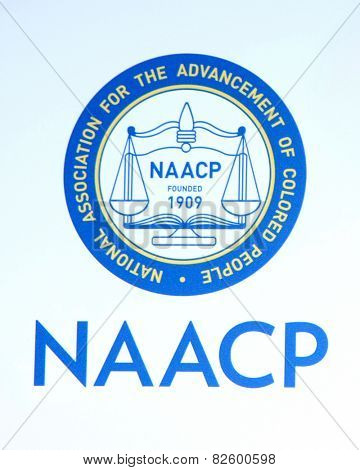 LOS ANGELES - FEB 6:  NAACP Emblem at the 46th NAACP Image Awards Arrivals at a Pasadena Convention Center on February 6, 2015 in Pasadena, CA