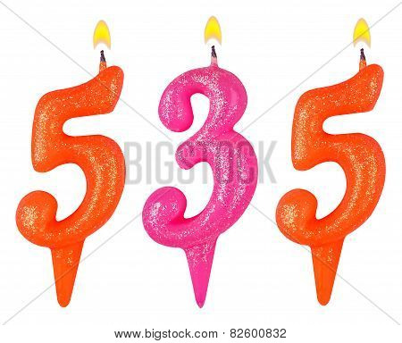 Candles Number Five Hundred Thirty-five
