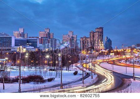 Troparevo District In The Winter Evening