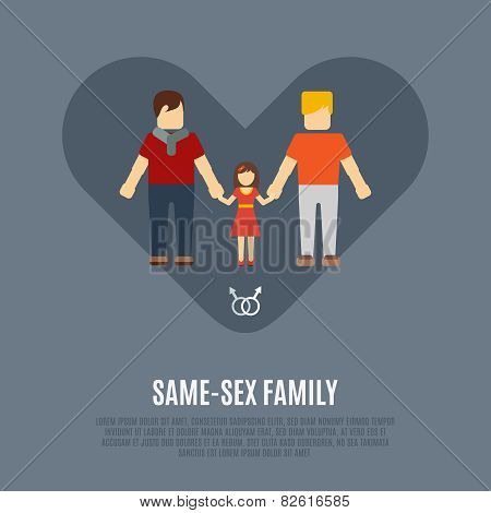 Non-traditional family icon
