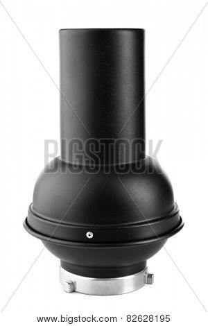 Snoot for light spot isolated on white
