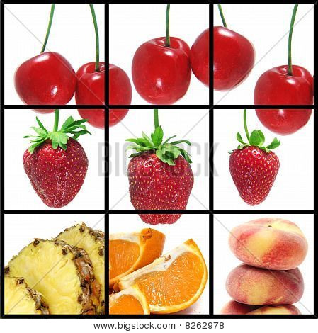 Frugter Collage