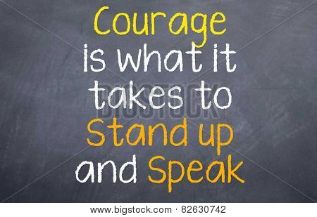 Courage is...