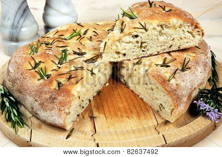 Italian Rosemary Focaccia Bread.